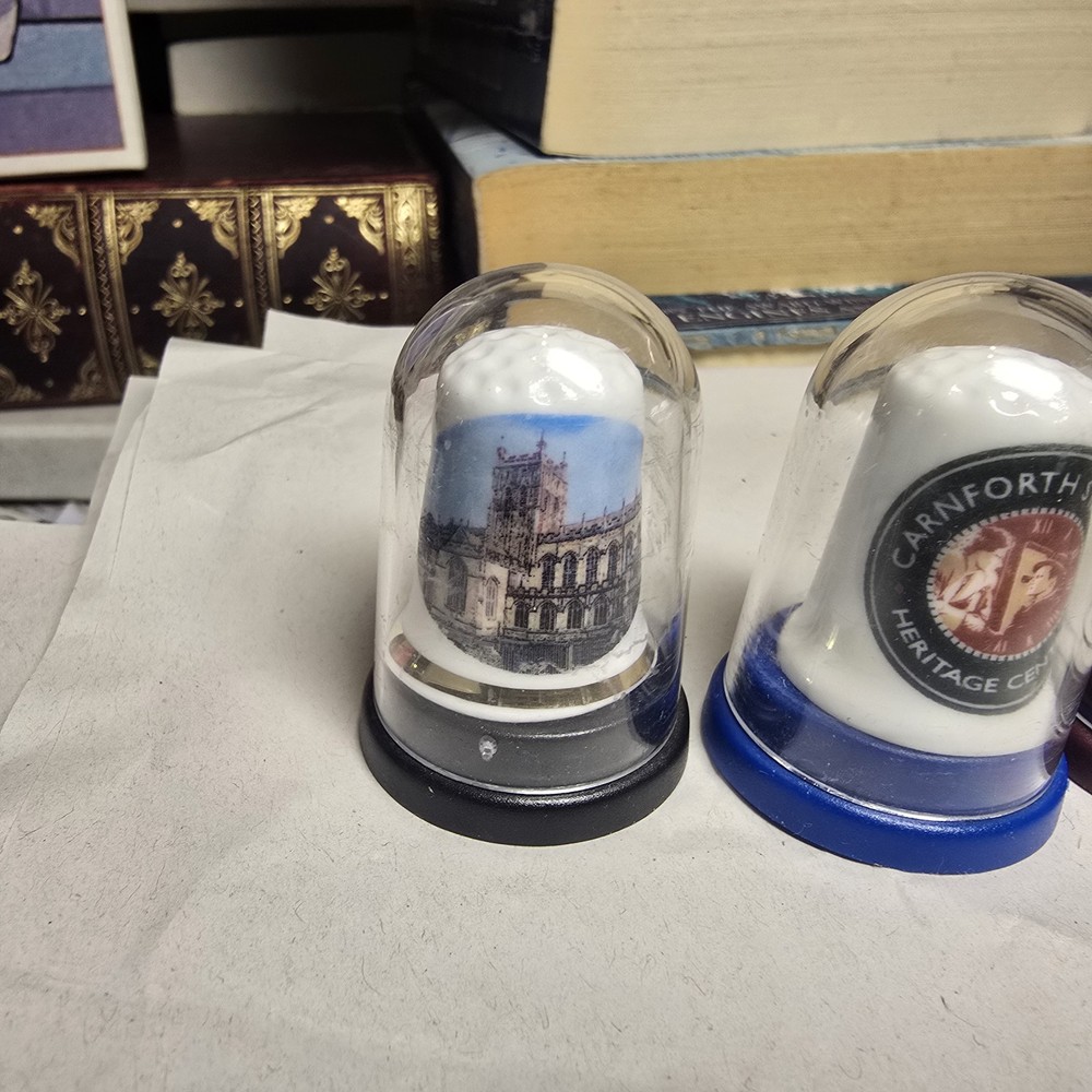 5 Assorted Vintage Thimbles Novelty Unique