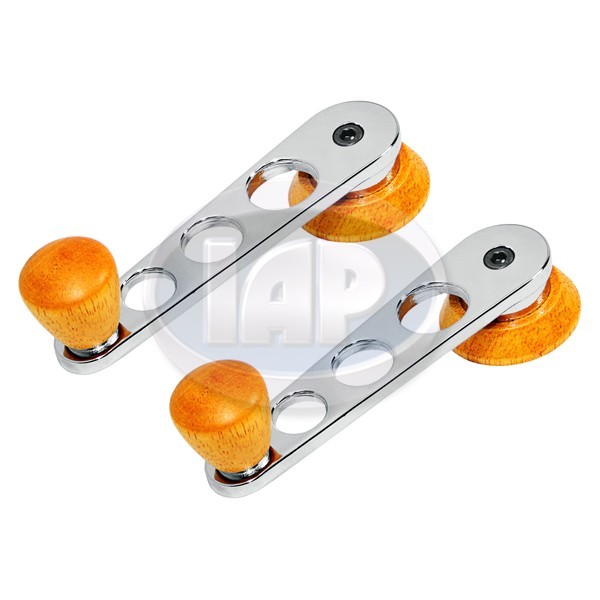 1968-1979 VW WOOD HANDLE WINDOW CRANKS & DOOR LOCK PULL KIT (LEFT & RIGHT SET)