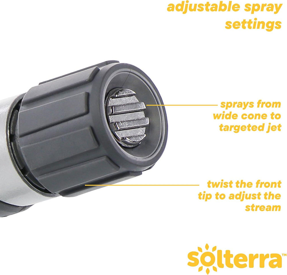Adjustable Garden Hose Nozzle with Thumb Control