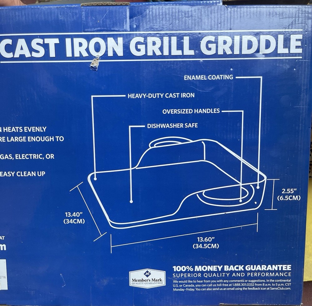 Member's Mark Cast Iron Grill Griddle