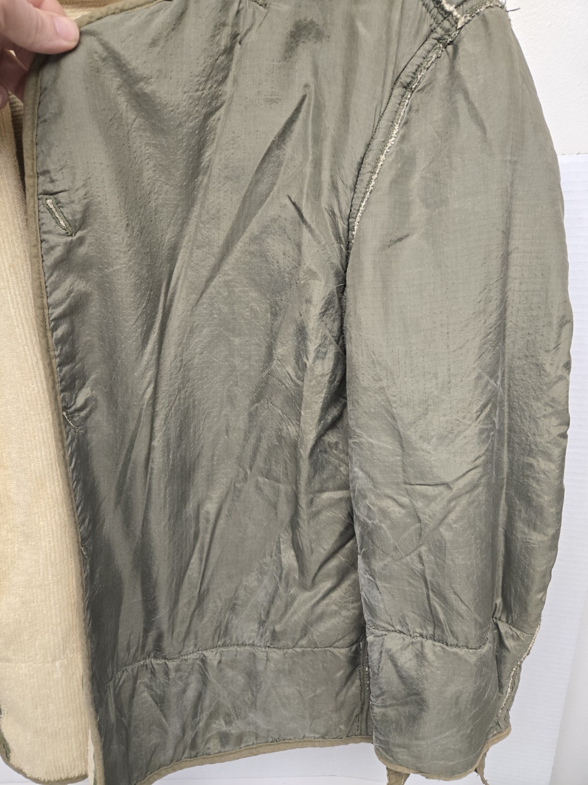 US Army M-1951 Field Jacket Liner M51 Korean War Vietnam OD Wool Pile Military