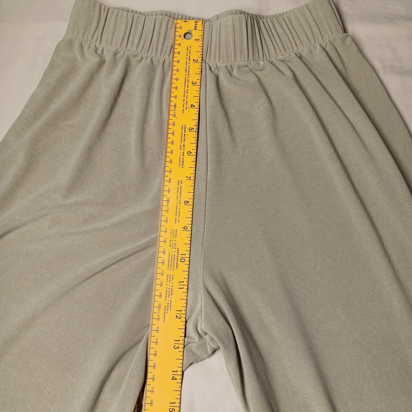 Vintage Staley Gretzinger Art to Wear Pants S Green HandPainted Peacock Feathers