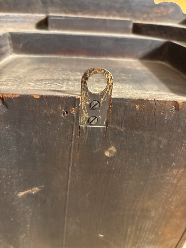 Vintage spring pendulum clock made by Meiji Clock Co.