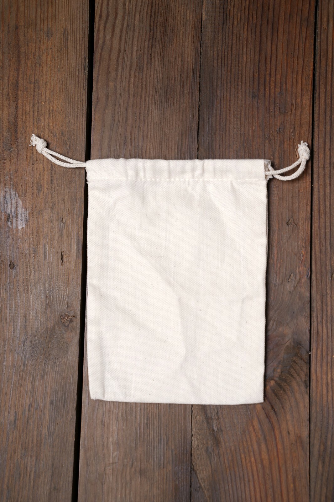 Reusable Cotton Canvas Double Drawstring Muslin produce Bags (Natural Color)