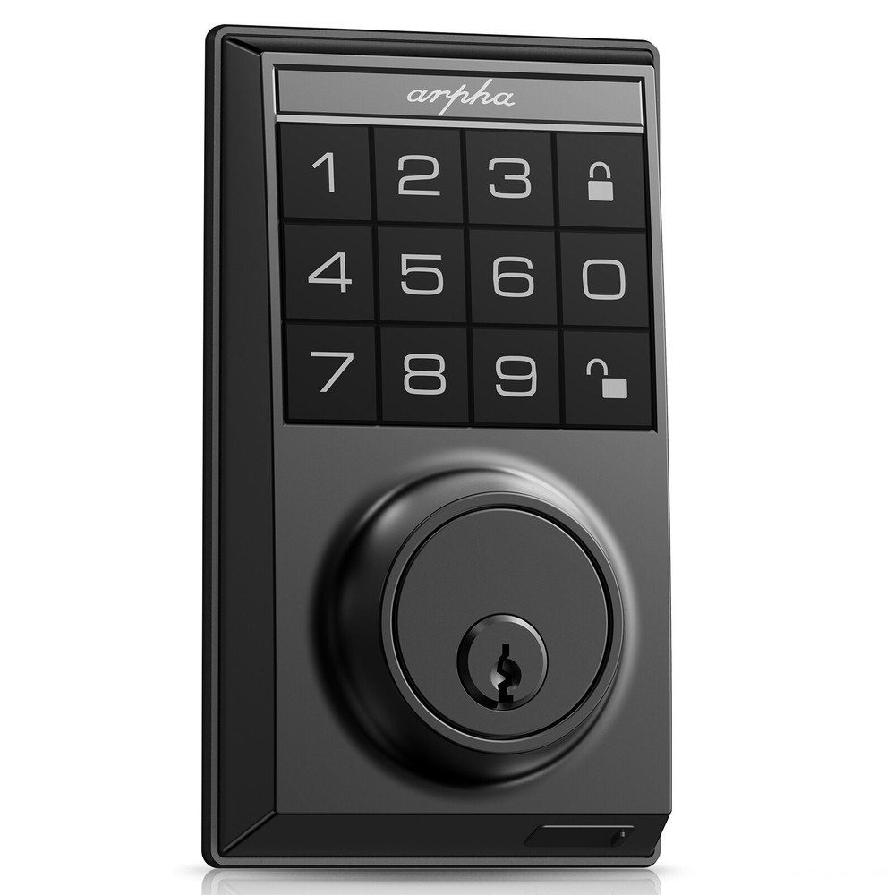 ARPHA Keyless Entry Smart Door Lock Security Keypad Deadbolt Auto Lock 50 Codes