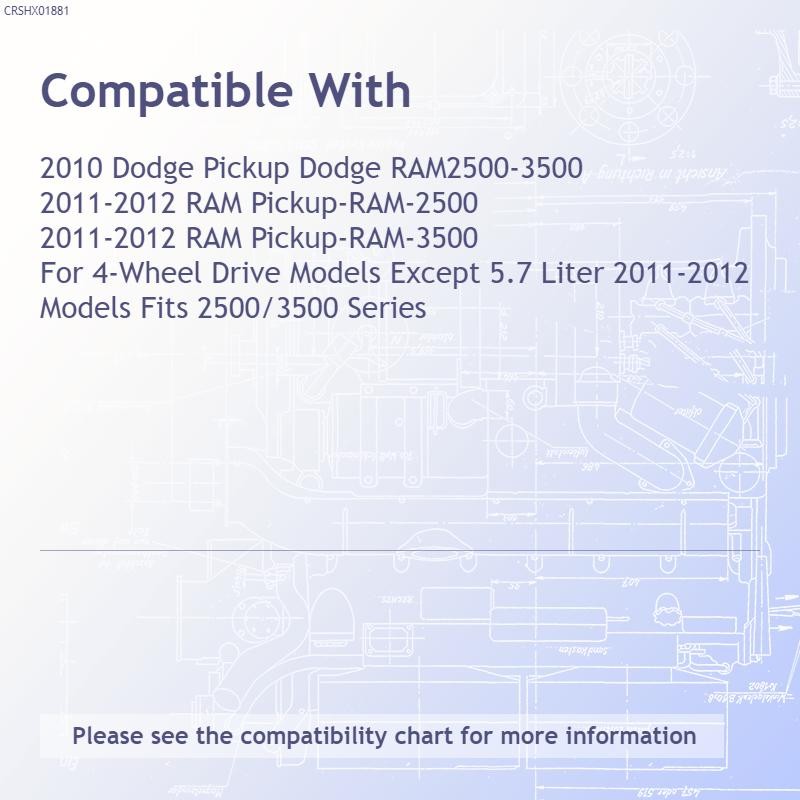 Replacement Black Front Lower Air Dam (See compatibility Chart)