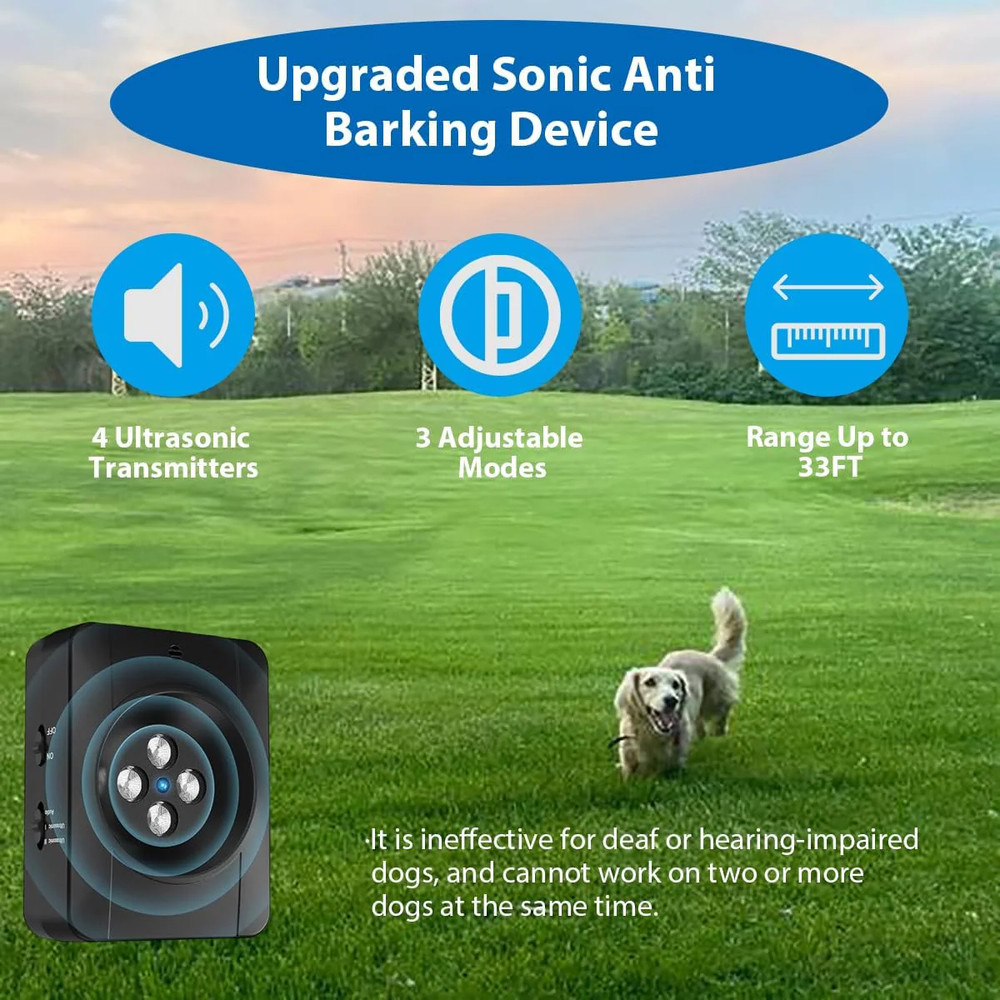 Anti Barking Device for Dogs Automatic Ultrasonic Bark Control Adjustable