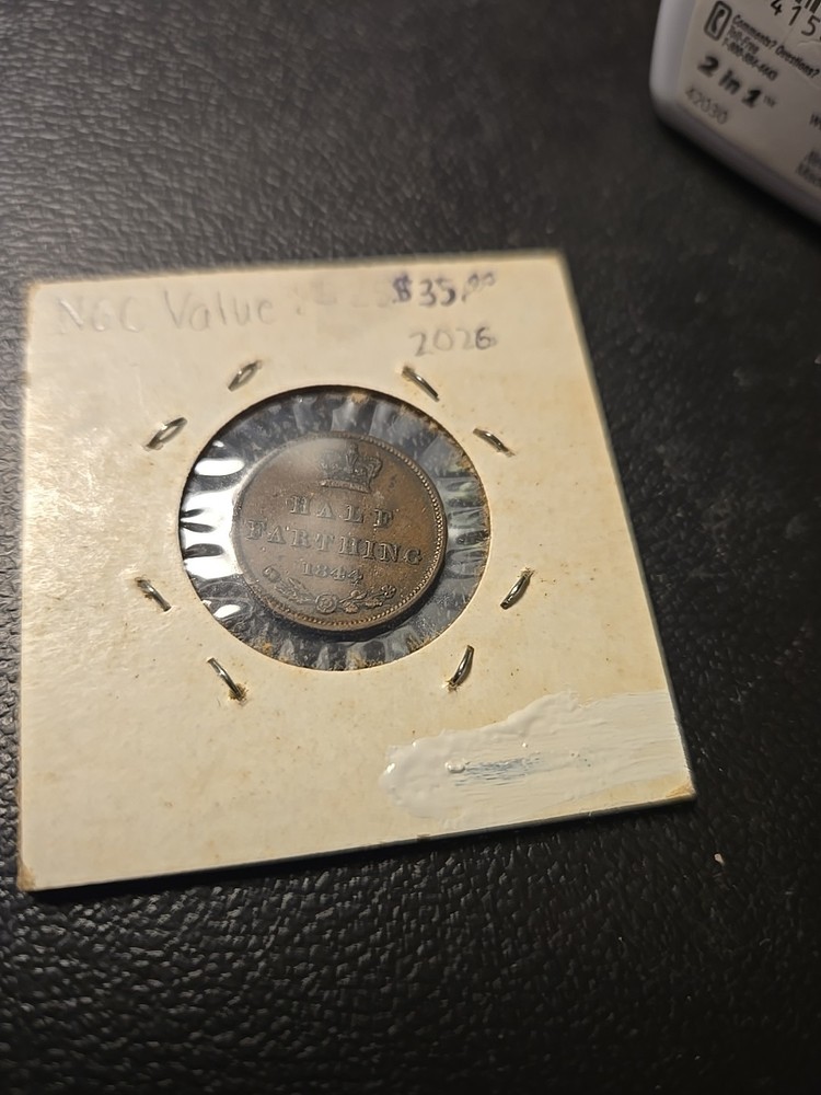 1844 Great Britain Half Farthing