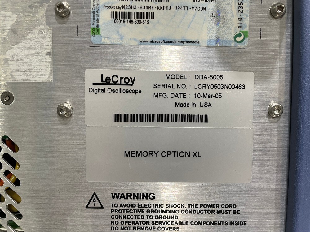 LeCroy DDA-5005A Disk Drive Analyzer Opt DDA, GPIB1 Memory Option XL
