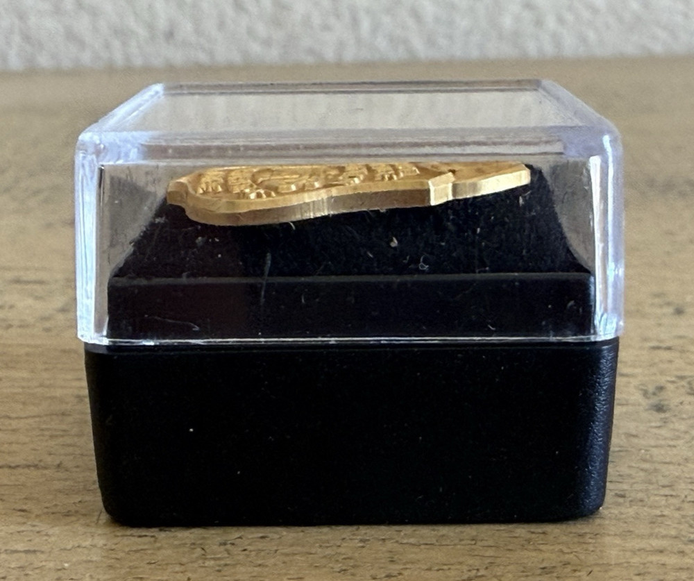 FBI Gold Shield Lapel Pin Raised Design