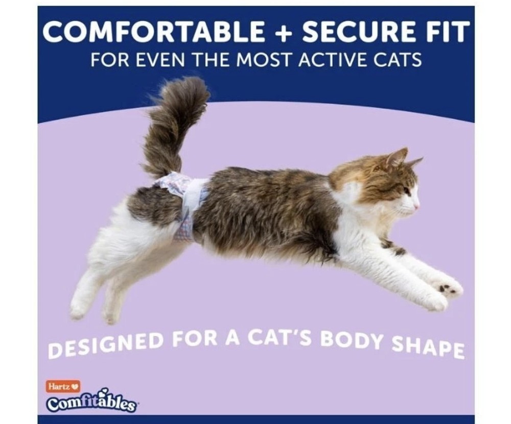 Hartz Comfitables Cat Diapers Extra Small, 16 Count, Comfortable & Secure Fit