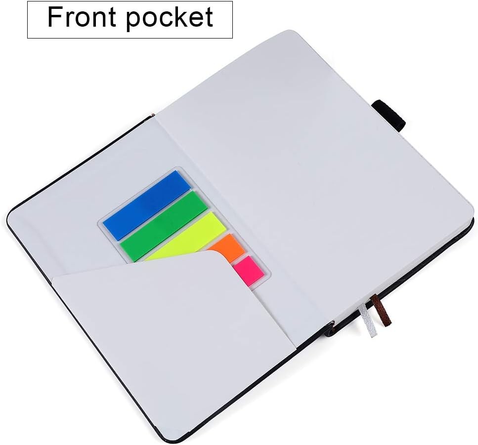 Vanpad (2 Pack) Pocket Notebook Small Hardcover Note Book 3" x small, Black