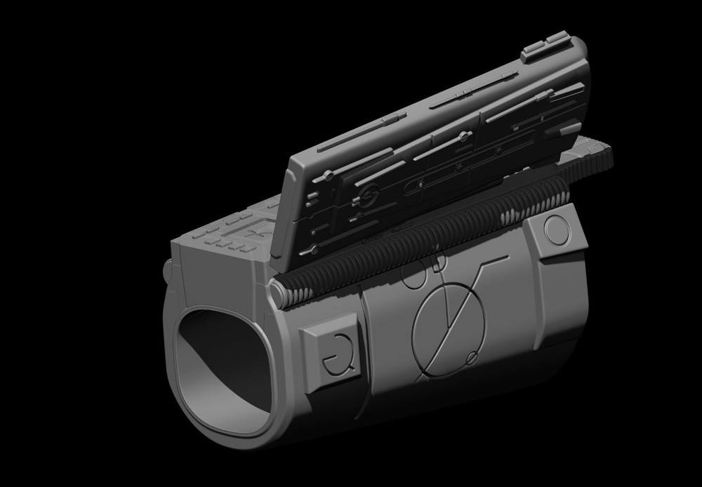 Predator Gauntlet Forearm Left 1987 scale 1:1 File STL-OBJ for 3D printer