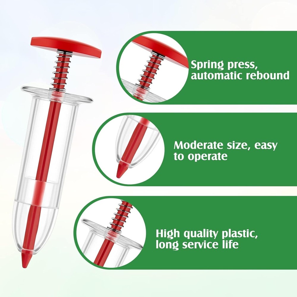 Lightweight Handheld Seed Planter & Transplanter Tools for Effortless Sowing