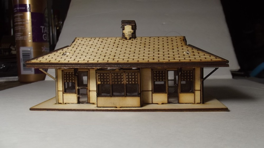 N Scale Train Station Kit Laser Cut LB# 12
