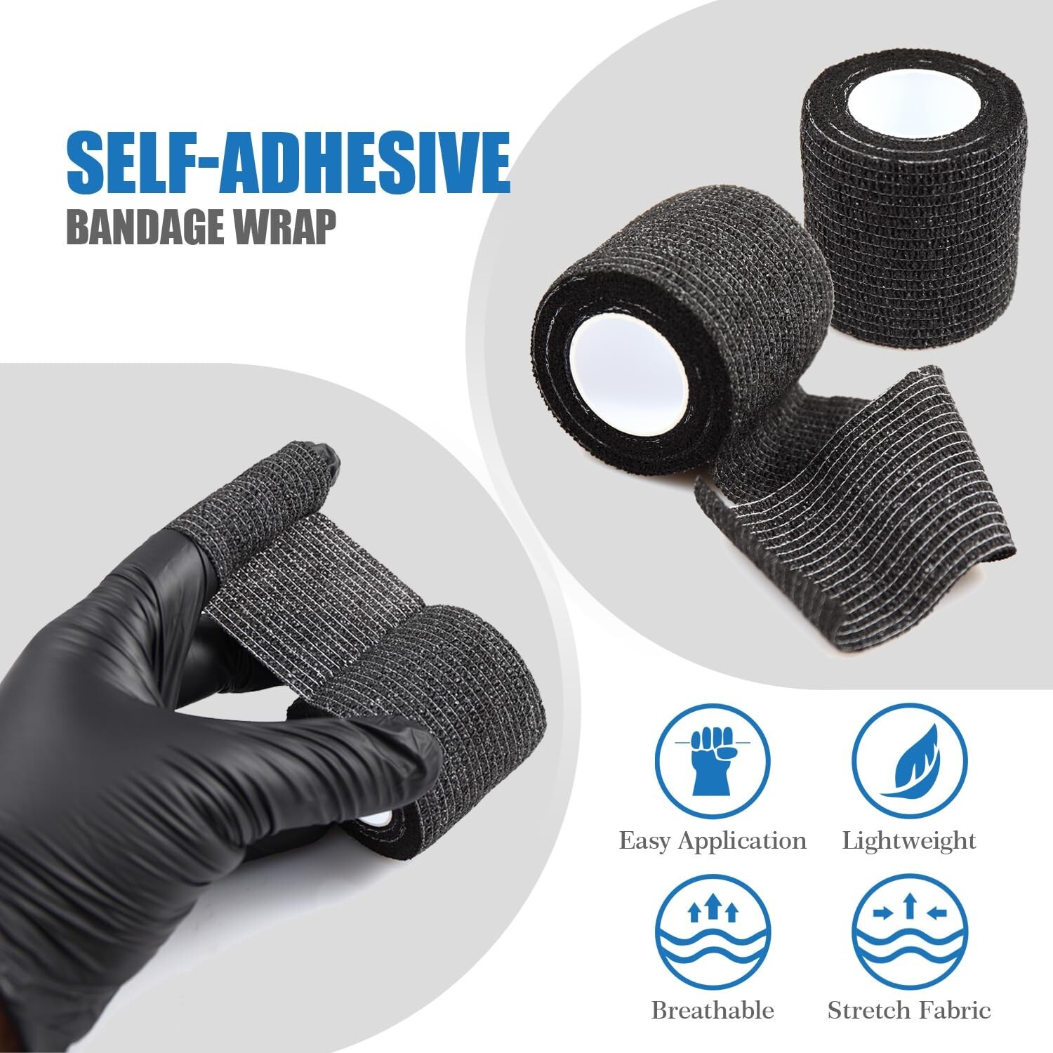 Pen Machine Covers and Grip Tapes 200Pcs Tattoo Machine Covers with 4Pcs Grip Wr