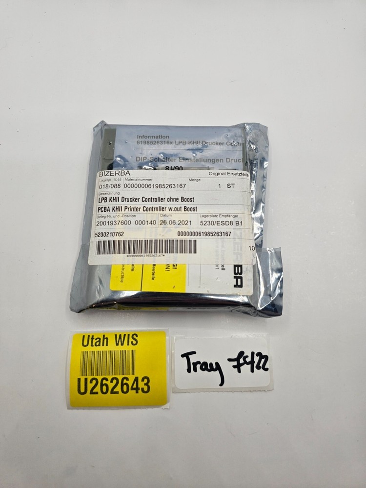 Bizerba 000000061985263167 PCBA KHII Printer Controller w.out Boost
