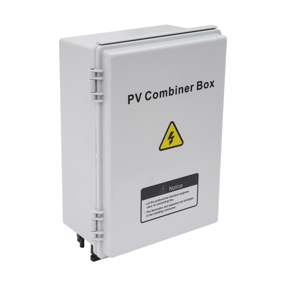 6 String Solar PV Combiner Box 15A Circuit Breaker for Solar Panel PlasticUS