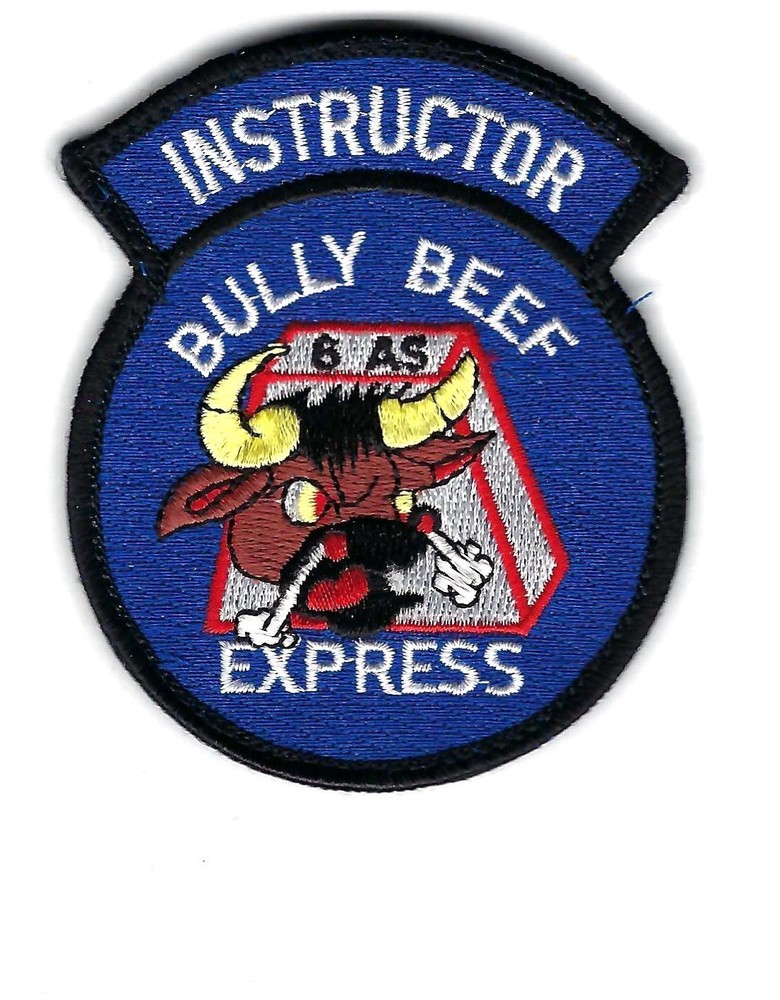 PATCH USAF 6TH AIRLIFT SQ BULLY BEEF EXPRESS  INSTRUCTOR           AS-23