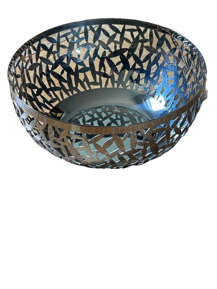 Alessi Italy 8"  Perforated Steel Bowl Basket 2002 CACTUS by Marta Sansoni