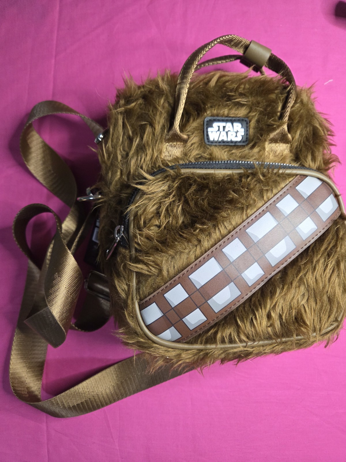Disney Star Wars Chewbacca Furry Deluxe Crossbody New Purse