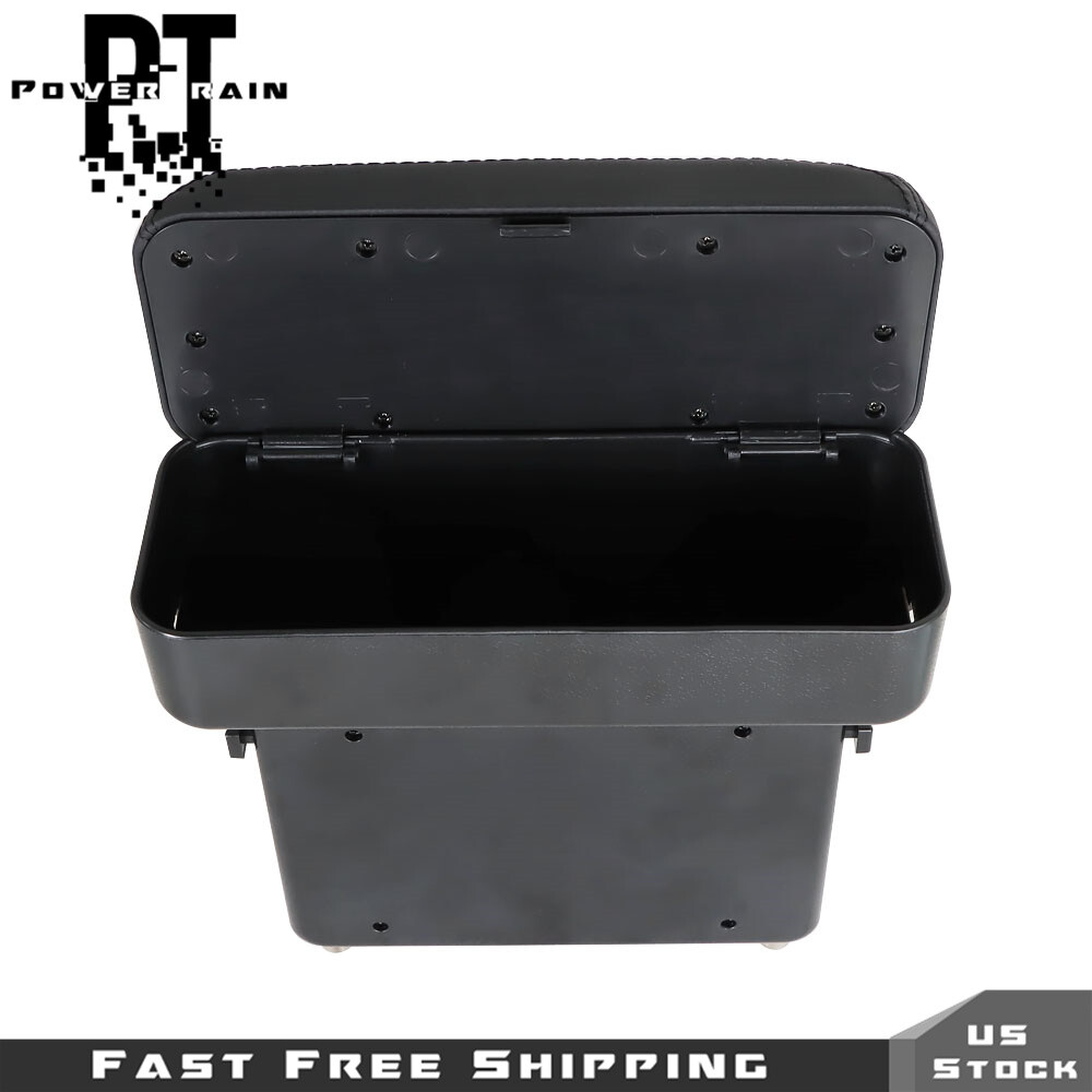 Universal Car Armrest Box Elbow Support Adjustable Center Console Armrest Black