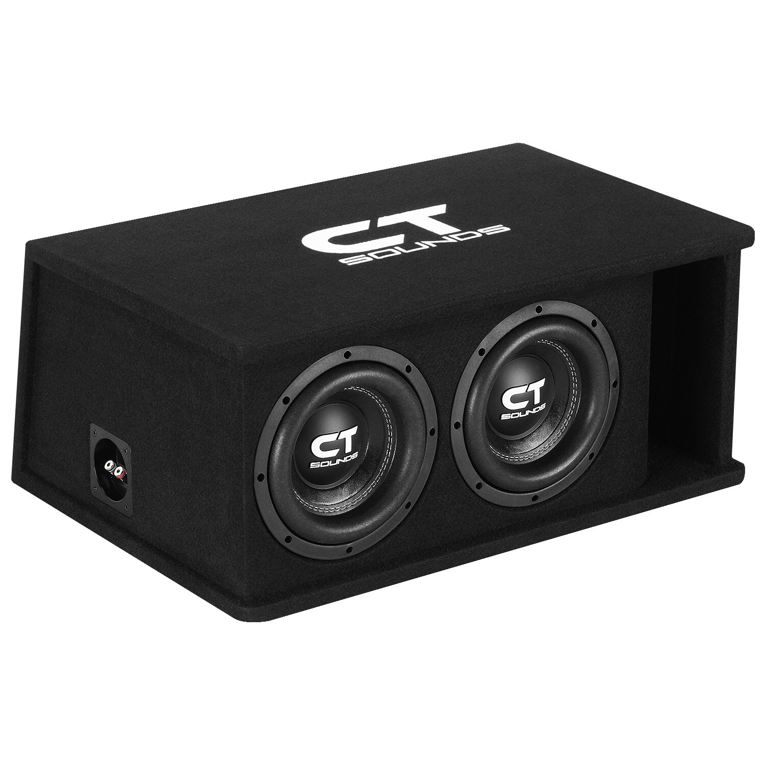 CT Sounds Dual 8” 1600W Loaded Tropo Series Subwoofer Box - TROPO-2X8D4