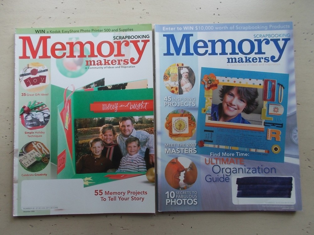 Lot 14 Memory Makers Scrapbook Idea Magazines 2003-2007