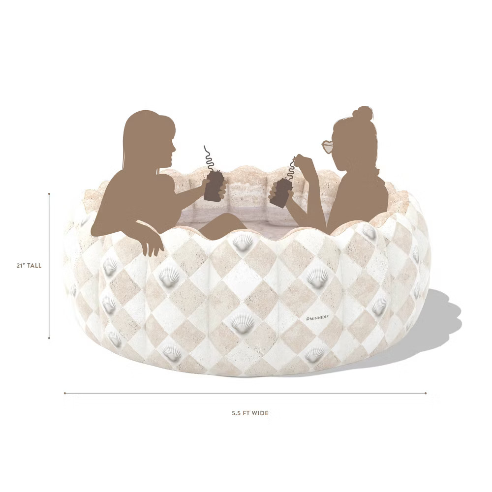 MINNIDIP 66'' x 66'' x 21'' Exclusive Resort Collection Tufted Pool 125