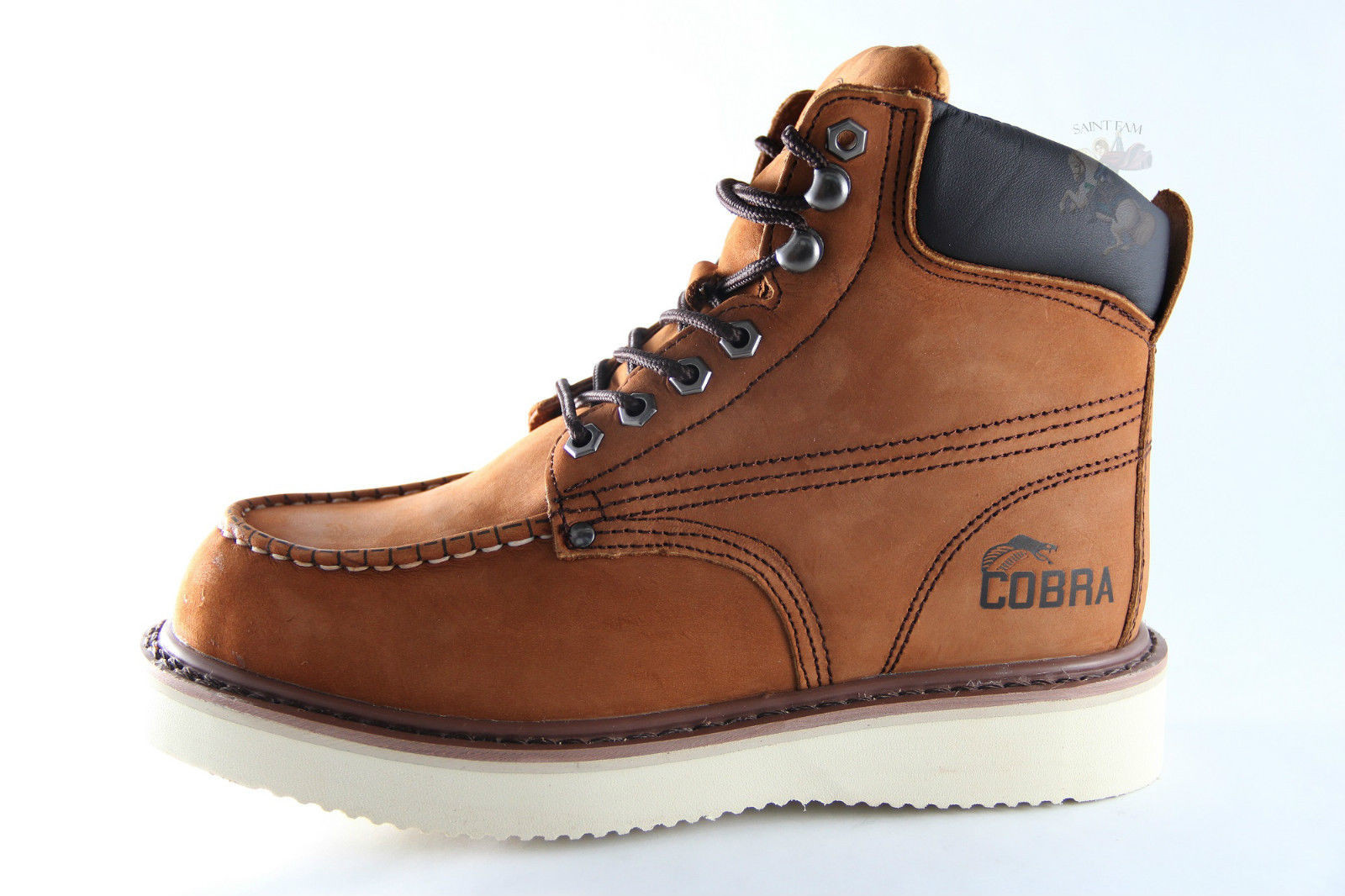 Cobra C11M Men's Brown Leather Work Boot, New with Box