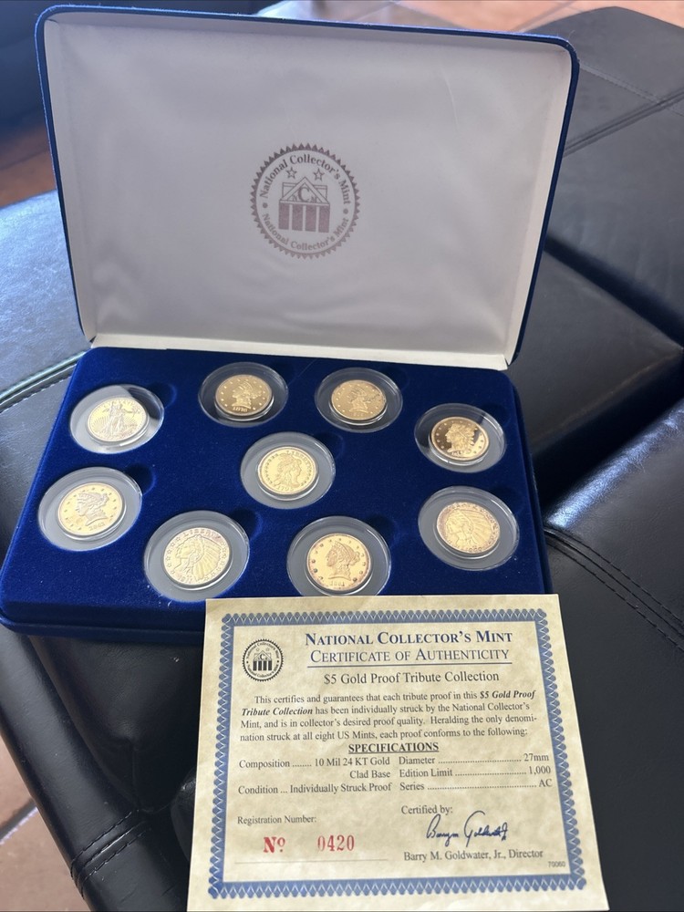 $5 Gold Layered Half Eagle proof Tribute Collection