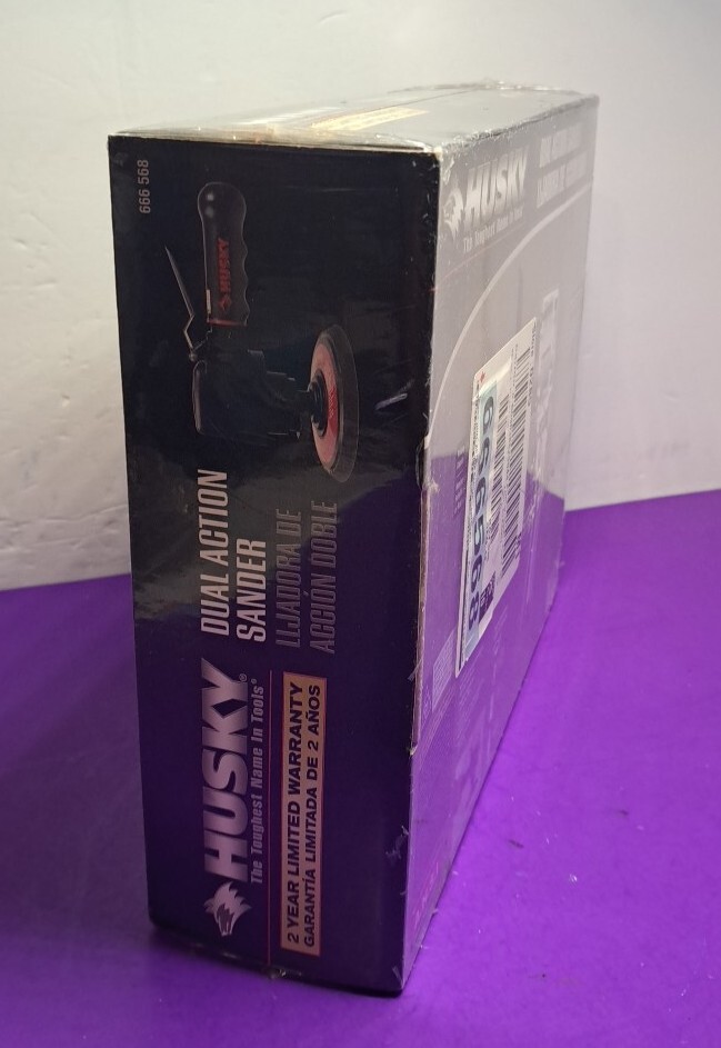 Husky Dual Action Sander 666 568 NEE SEALED
