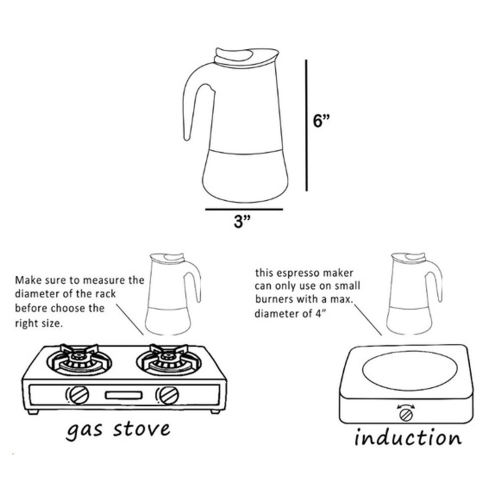 Stovetop Espresso Maker - Coffee Percolator