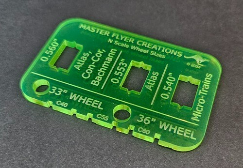 N Scale MASTER FLYER CREATIONS TX-200 Wheelset Measuring Tool