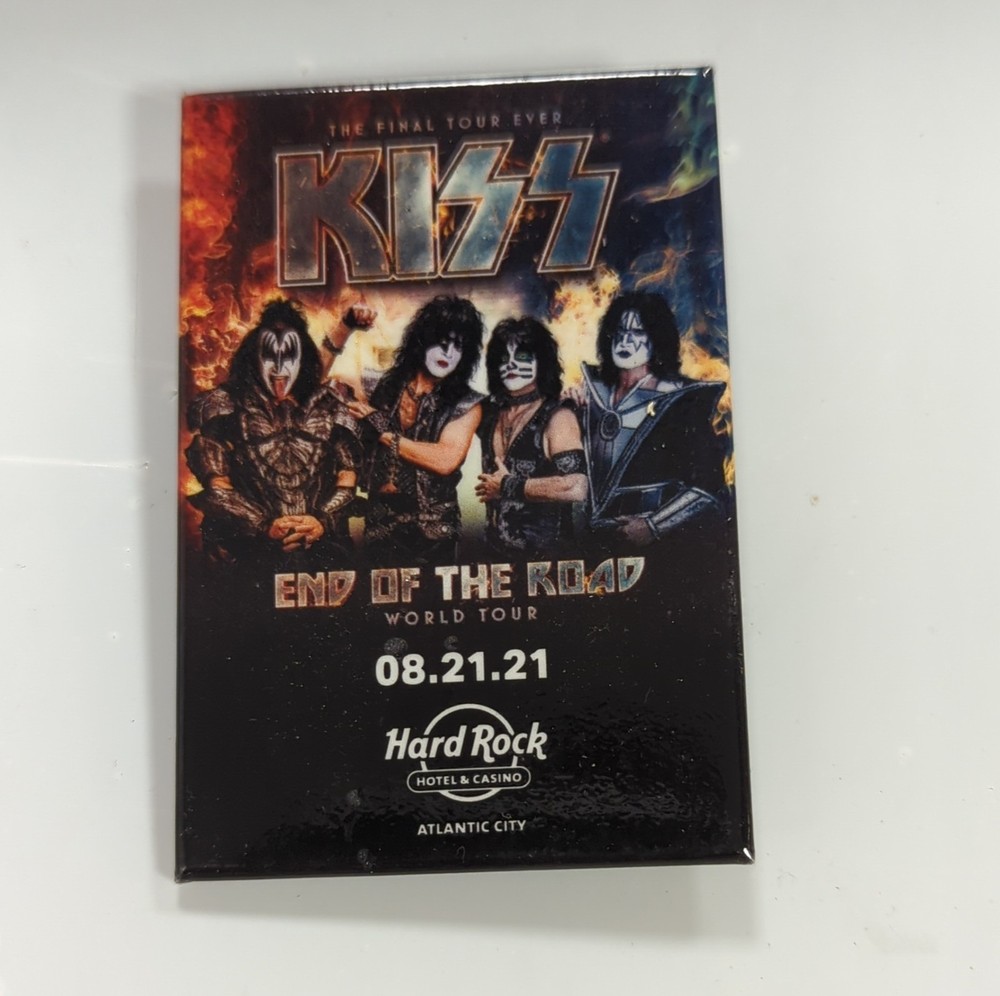 KISS End of the Road World Tour Pin Hard Rock Atlantic City 08.21.21