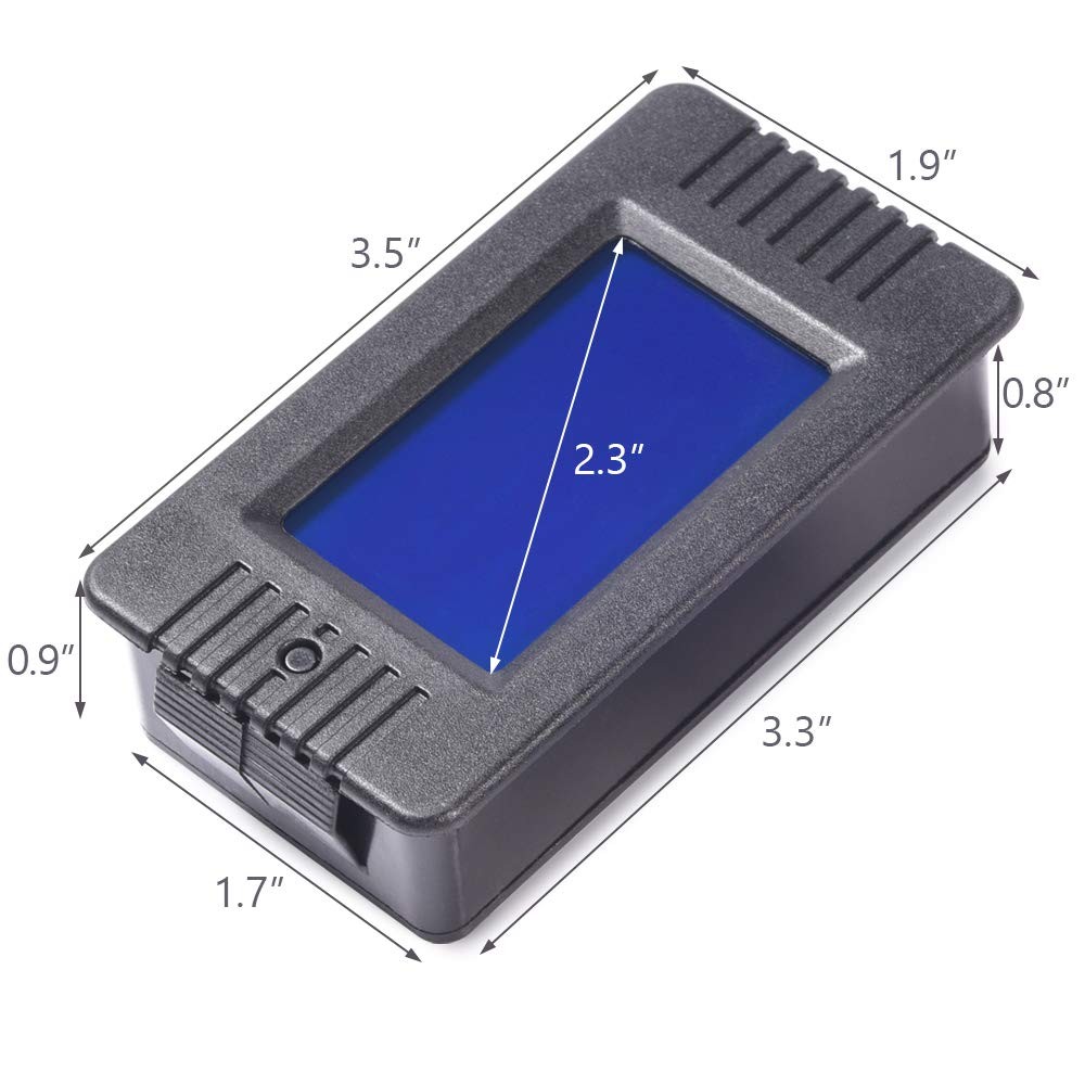 80-260V 100A AC Multi-meter, LCD Display Amp Volt Meter Energy Monitor Panel Kit