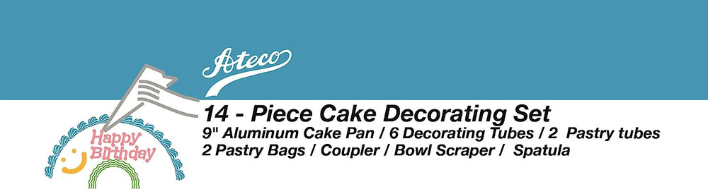 Ateco 14-Piece Cake Decorating Set (AT-335)
