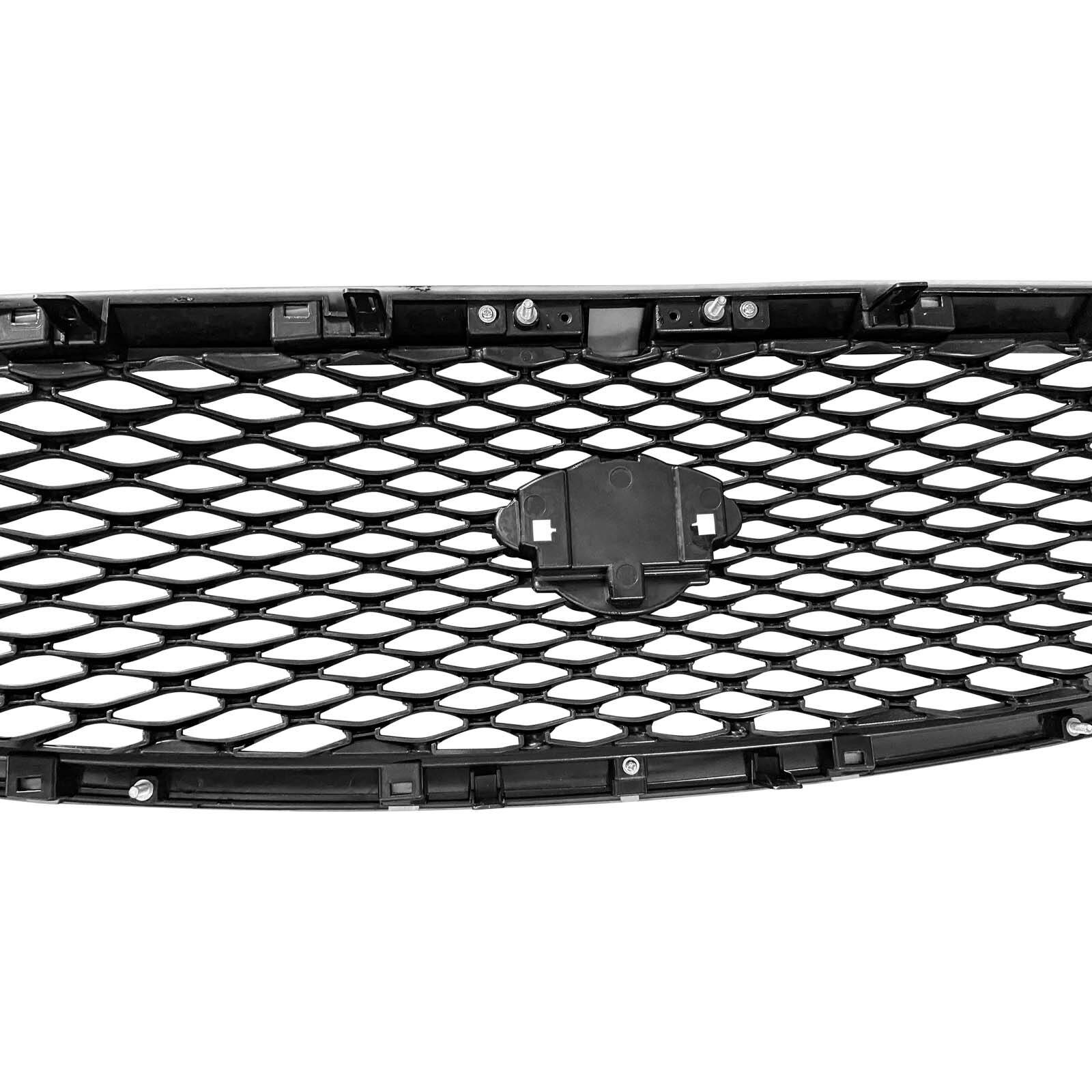 For Infiniti Q50 2014-2016 2017 Front Bumper Upper Grille Gloss Black Grill JDM