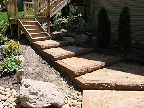 Step Insert for Concrete Steps, Porches, Risers - 8" (Split Limestone) Walttools