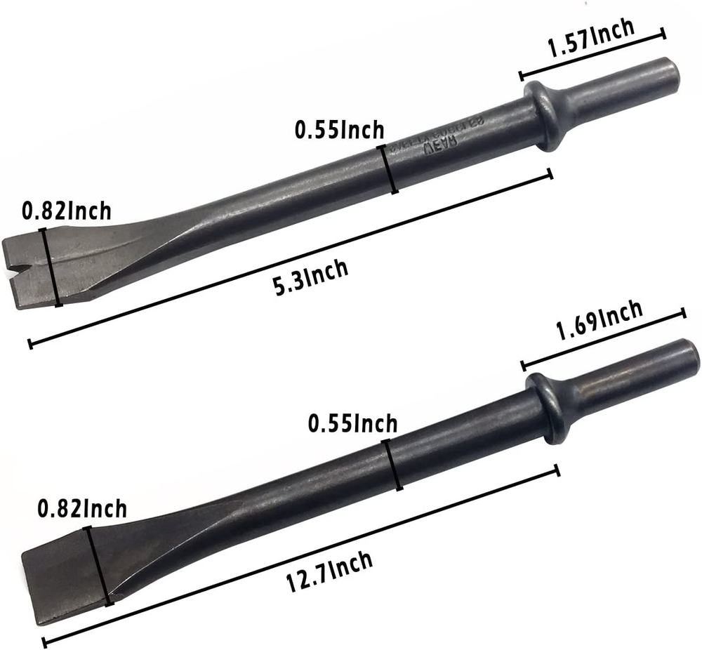 9 Piece Pneumatic Chisel Air Hammer Punch Chipping Bits Set