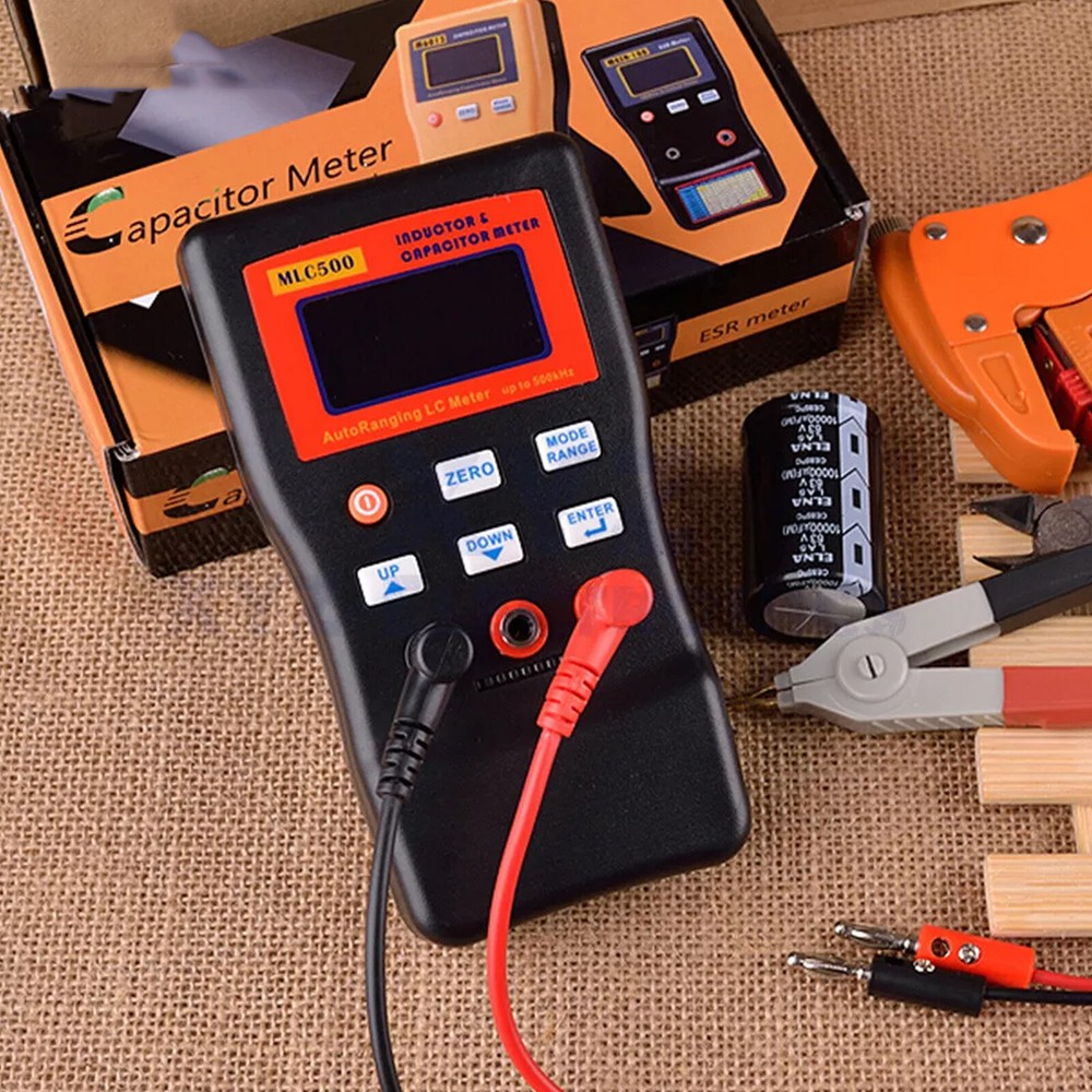 MLC500 Digital LCR Meter Auto-Range Capacitance Inductance Tester Portable Pro