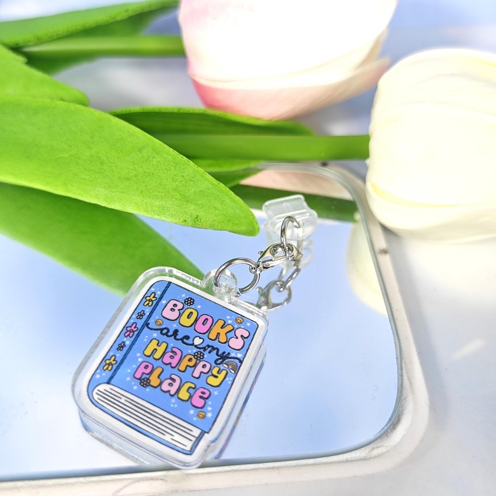 ANKUAITIAN 6PCS Charms for E-Reader, About Reading Theme Dust Type C, Style-B