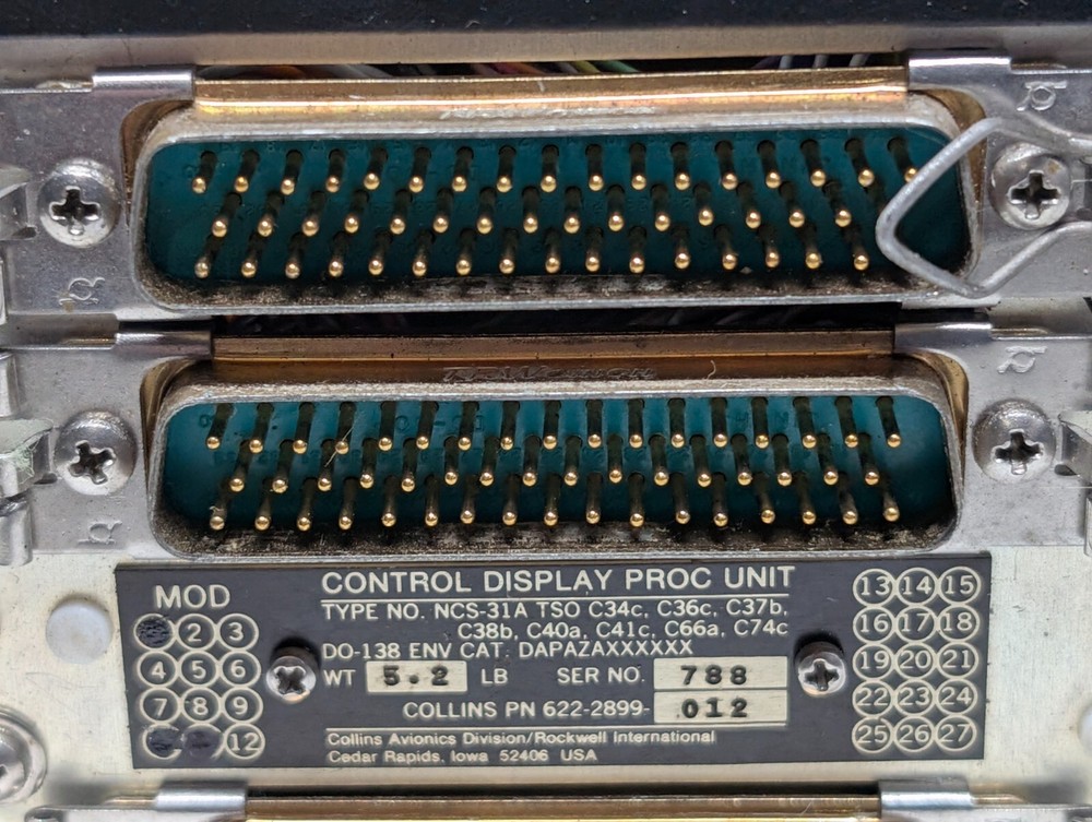 Collins NCS-31A Nav System Control Display Unit