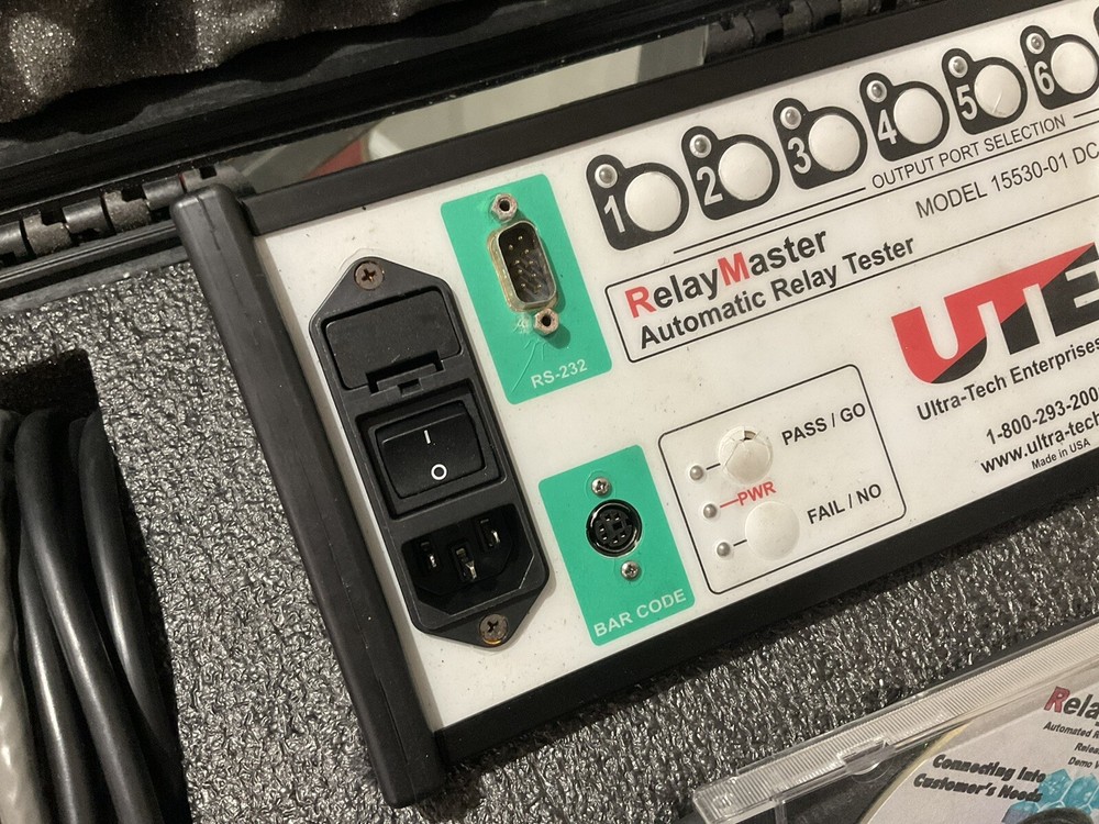 UTE Relay Master Automatic Relay Tester 15530-01 DC TEST NODE