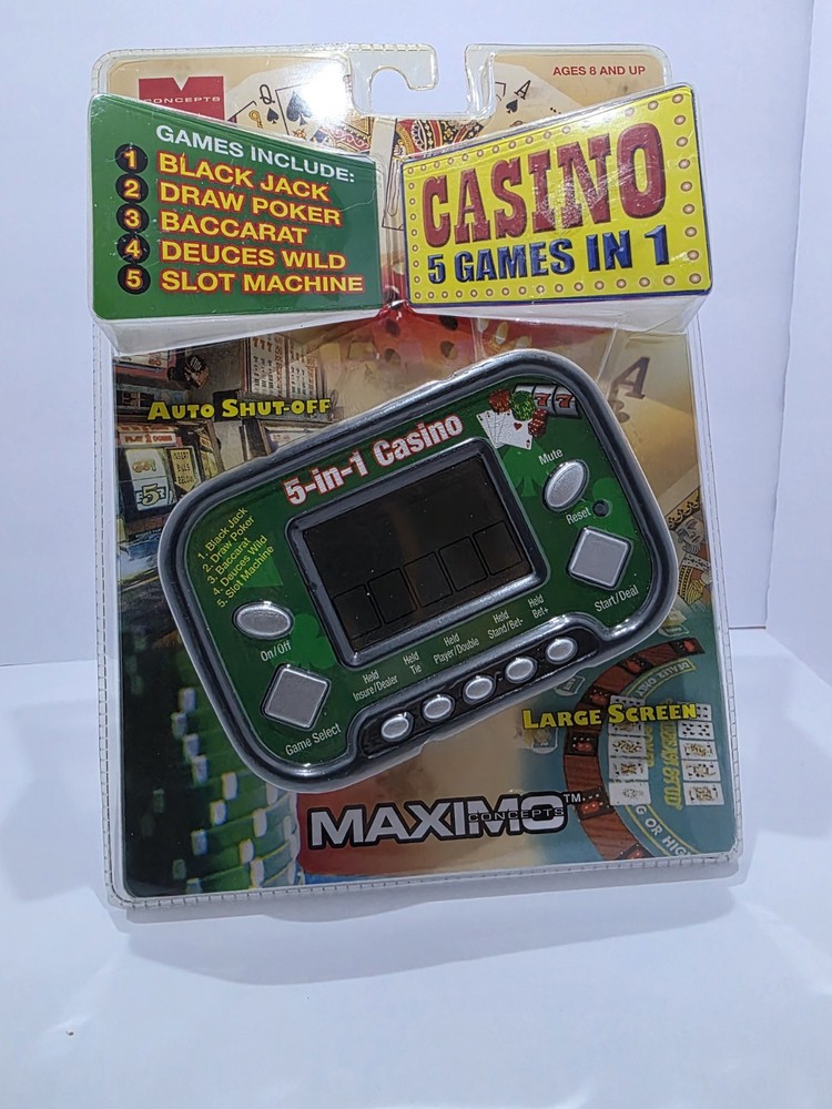 2 Maximo 2005 Electronic Handheld Casino Games