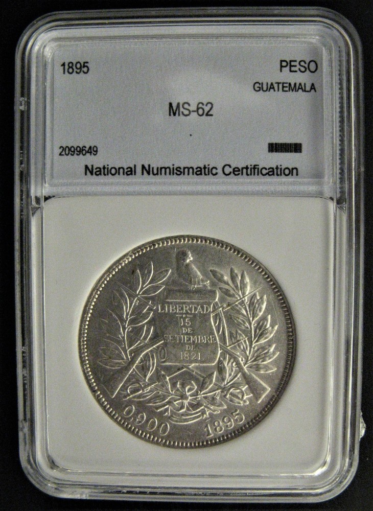 GUATEMALA - UN PESO 1895 KM# 210