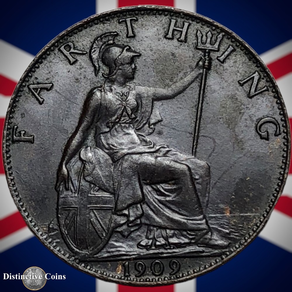Great Britain 1909 Farthing 1/4d GB4630