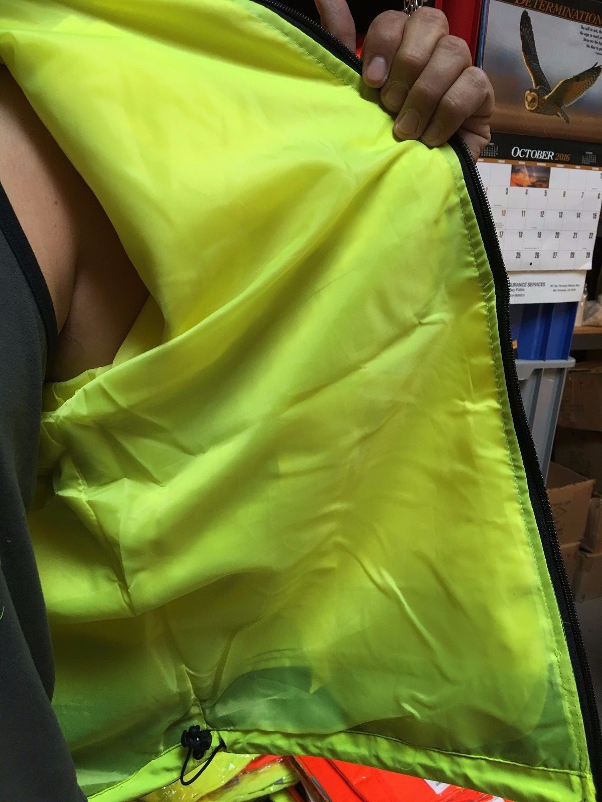 CLASS 3 High Visibility Safety Windbreaker , ANSI/ ISEA 107-2015