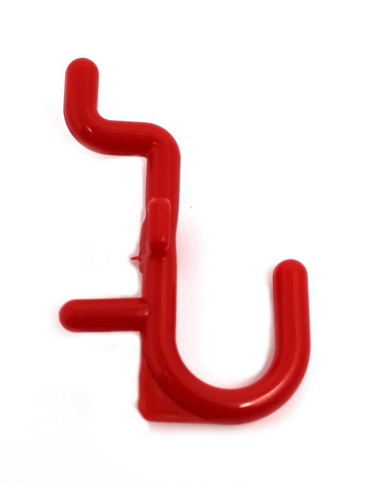 Plastic Red J Hook Peg Board Hook Kit Tool Storage Craft Hooks Pick A Pack