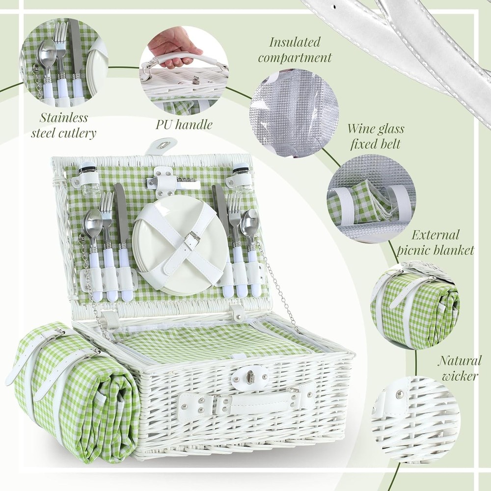 Four-Person Picnic Basket Set